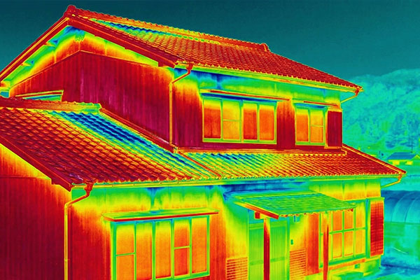 赤外線サーモグラフィーによる診断画像