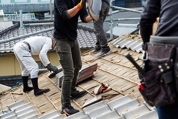 屋根瓦補修